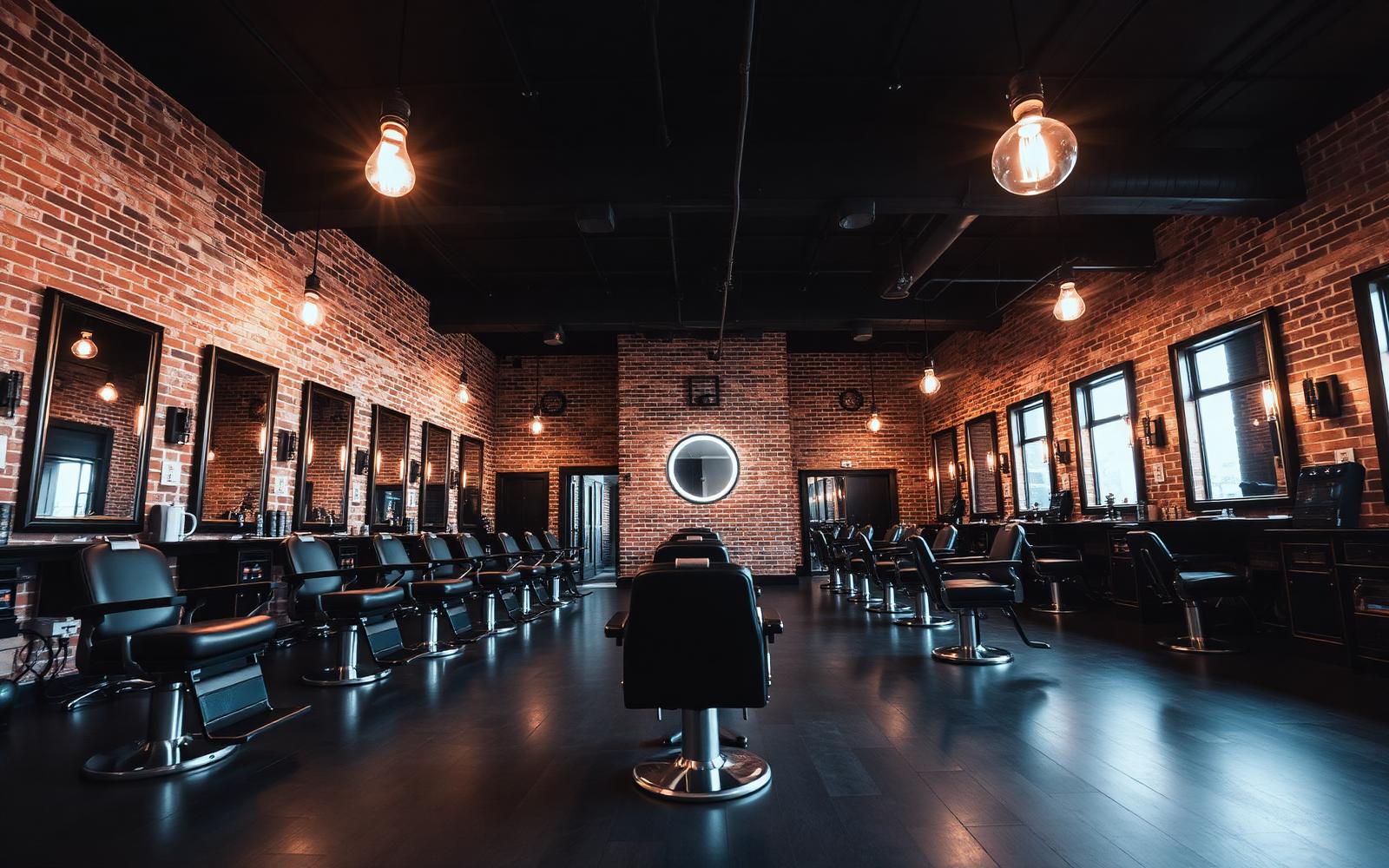 Interior of Troy Barbers